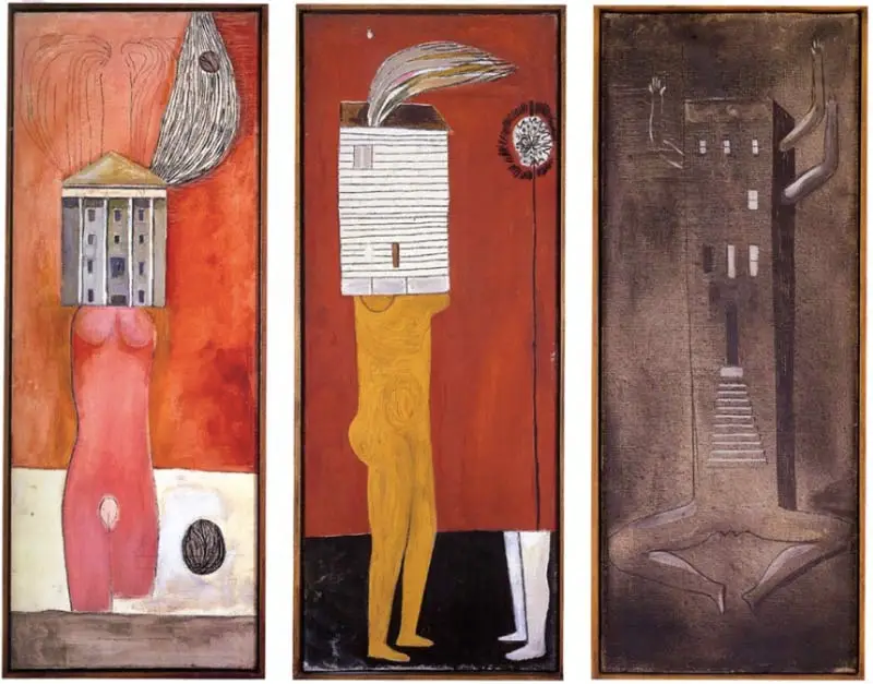 Louise Bourgeois, Série Ensemble de Femmes-maisons, 1945–1947